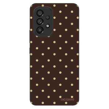 Szilikon tok erre a típusra Samsung Galaxy A53 5G A536 - Vanilla Dots & Chocolate