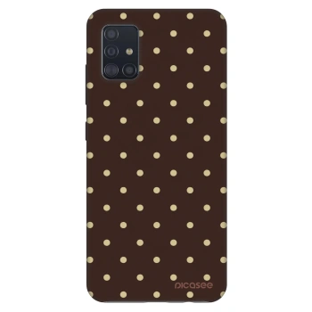 Szilikon tok erre a típusra Samsung Galaxy A51 A515F - Vanilla Dots & Chocolate