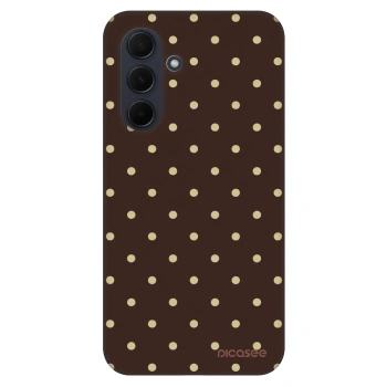 Szilikon tok erre a típusra Samsung Galaxy A35 5G A356B - Vanilla Dots & Chocolate