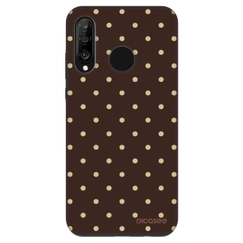 Szilikon tok erre a típusra Huawei P30 Lite - Vanilla Dots & Chocolate
