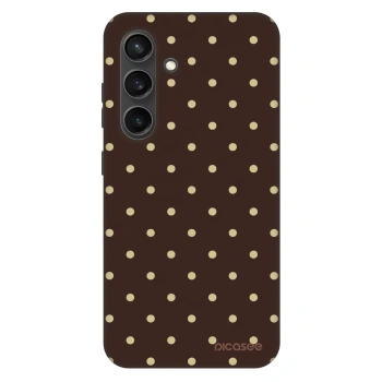Szilikon tok erre a típusra Samsung Galaxy S24 S921B 5G - Vanilla Dots & Chocolate