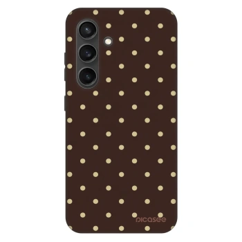 Szilikon tok erre a típusra Samsung Galaxy S24+ S926B 5G - Vanilla Dots & Chocolate