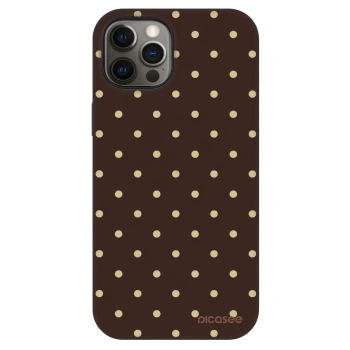 Szilikon tok erre a típusra Apple iPhone 12 Pro - Vanilla Dots & Chocolate