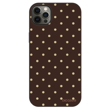 Szilikon tok erre a típusra Apple iPhone 12 Pro Max - Vanilla Dots & Chocolate
