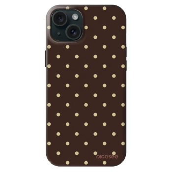 Szilikon tok erre a típusra Apple iPhone 15 Plus - Vanilla Dots & Chocolate