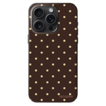 Szilikon tok erre a típusra Apple iPhone 15 Pro - Vanilla Dots & Chocolate