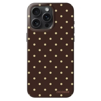 Szilikon tok erre a típusra Apple iPhone 15 Pro Max - Vanilla Dots & Chocolate