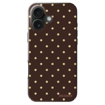 Szilikon tok erre a típusra Apple iPhone 16 - Vanilla Dots & Chocolate
