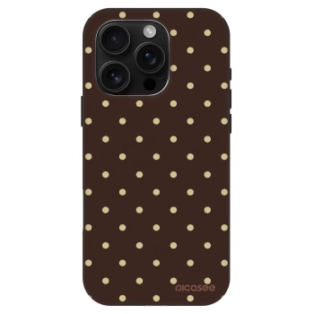 Szilikon tok erre a típusra Apple iPhone 16 Pro - Vanilla Dots & Chocolate