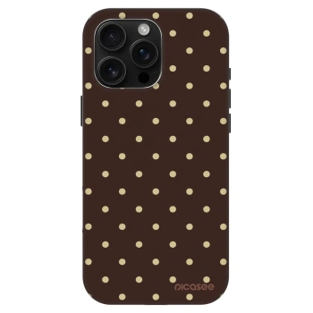 Szilikon tok erre a típusra Apple iPhone 16 Pro Max - Vanilla Dots & Chocolate