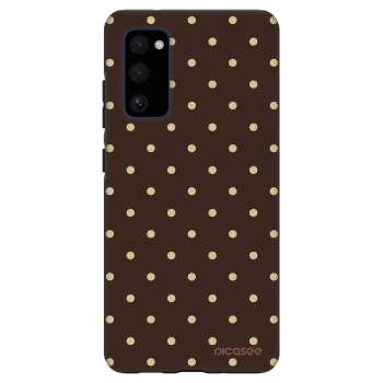 Szilikon tok erre a típusra Samsung Galaxy S20 FE - Vanilla Dots & Chocolate