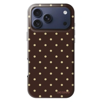 Szilikon tok erre a típusra Apple iPhone 18 Pro Max - Vanilla Dots & Chocolate