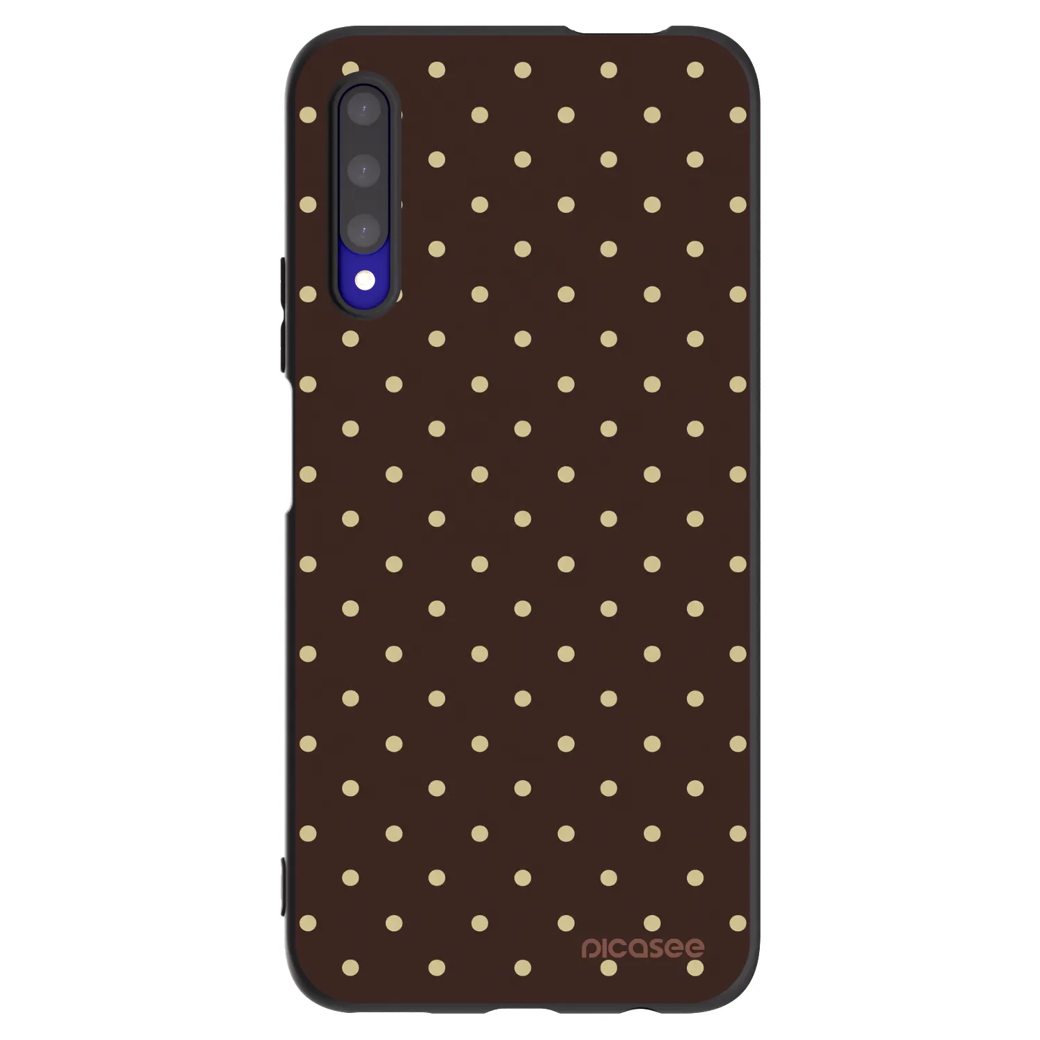 Picasee fekete szilikon tok az alábbi mobiltelefonokra Honor 9X Pro - Vanilla Dots & Chocolate