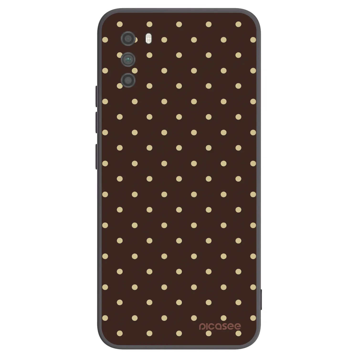 Picasee fekete szilikon tok az alábbi mobiltelefonokra Xiaomi Poco M3 - Vanilla Dots & Chocolate