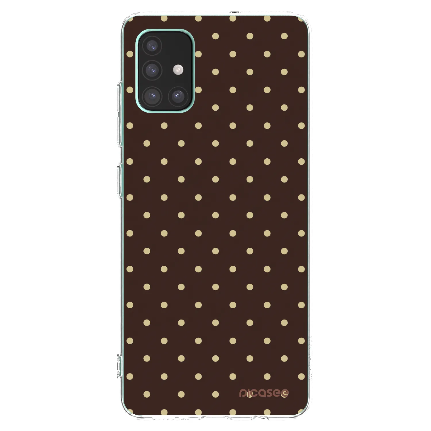 Picasee átlátszó szilikon tok az alábbi mobiltelefonokra Samsung Galaxy M51 M515F - Vanilla Dots & Chocolate
