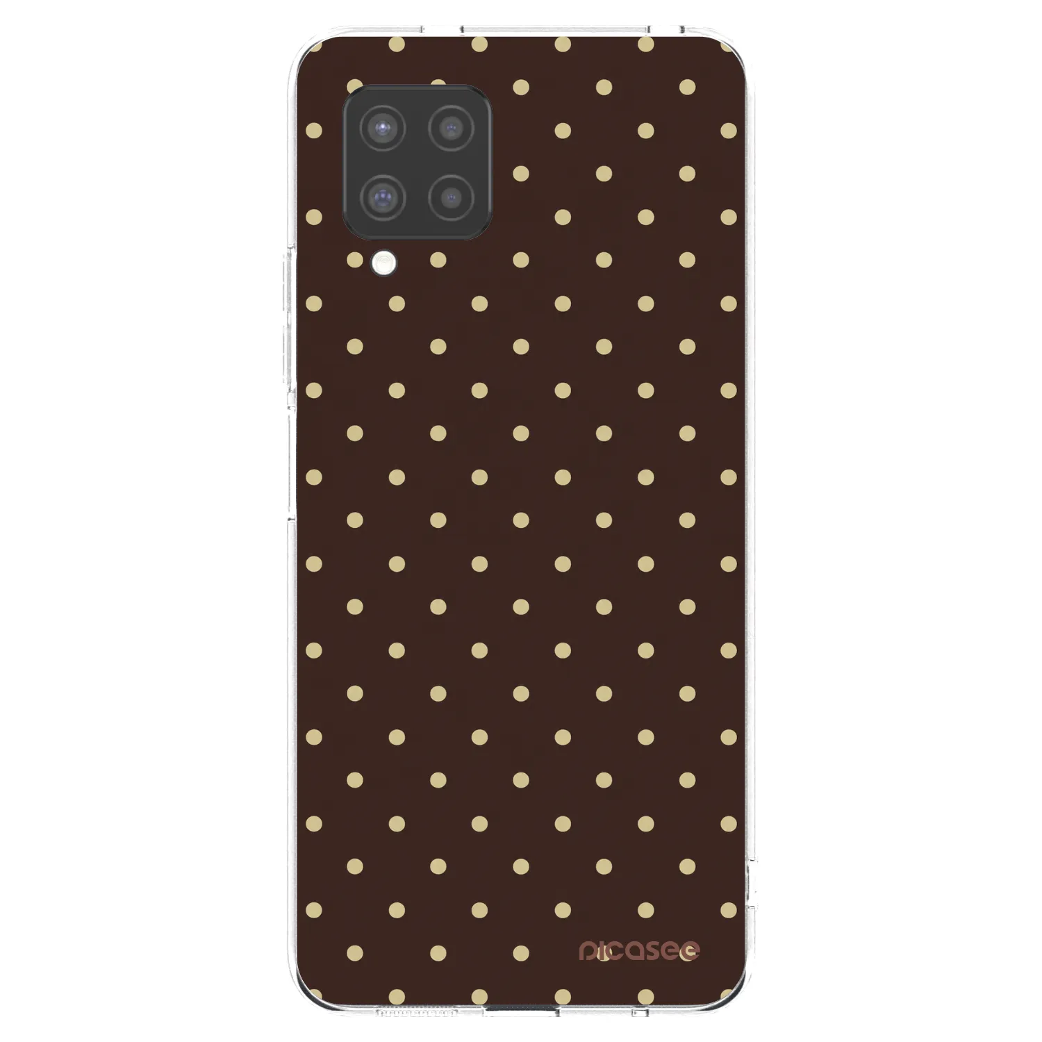 Picasee átlátszó szilikon tok az alábbi mobiltelefonokra Samsung Galaxy A42 A426B - Vanilla Dots & Chocolate