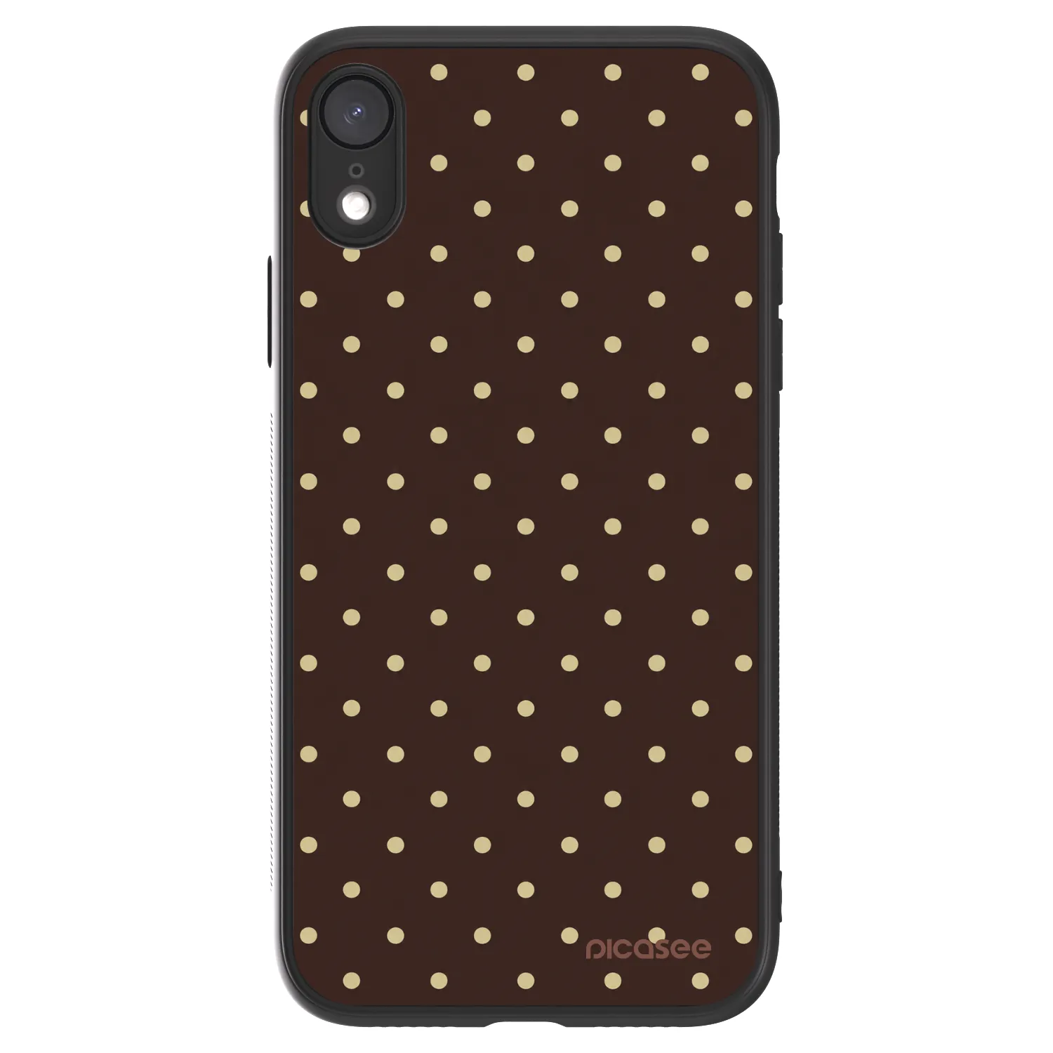 Picasee ULTIMATE CASE Apple iPhone XR - készülékre - Vanilla Dots & Chocolate