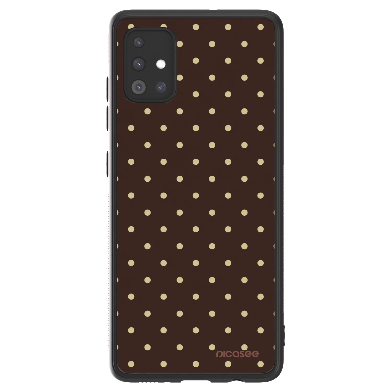 Picasee ULTIMATE CASE Samsung Galaxy A51 A515F - készülékre - Vanilla Dots & Chocolate