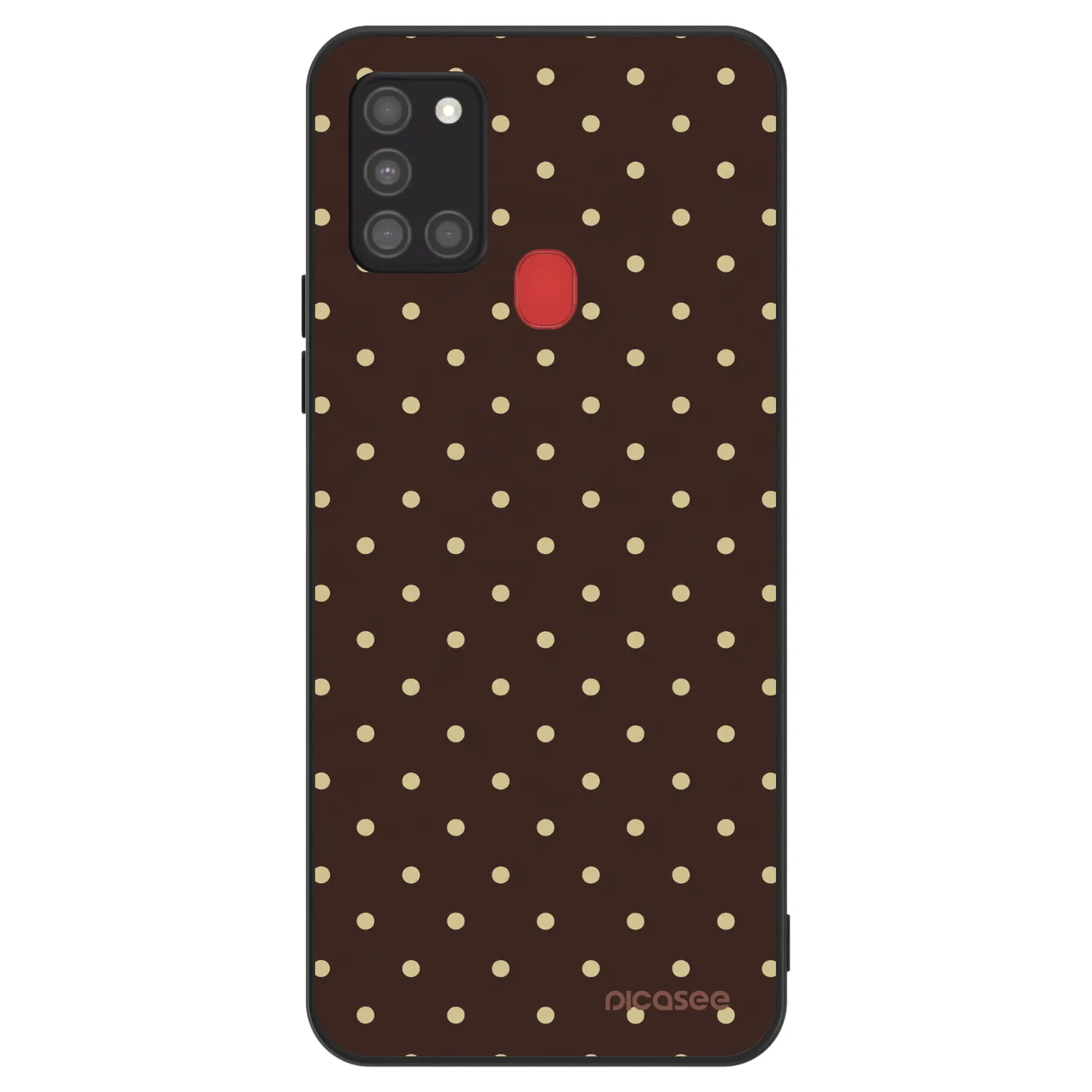 Picasee ULTIMATE CASE Samsung Galaxy A21s - készülékre - Vanilla Dots & Chocolate