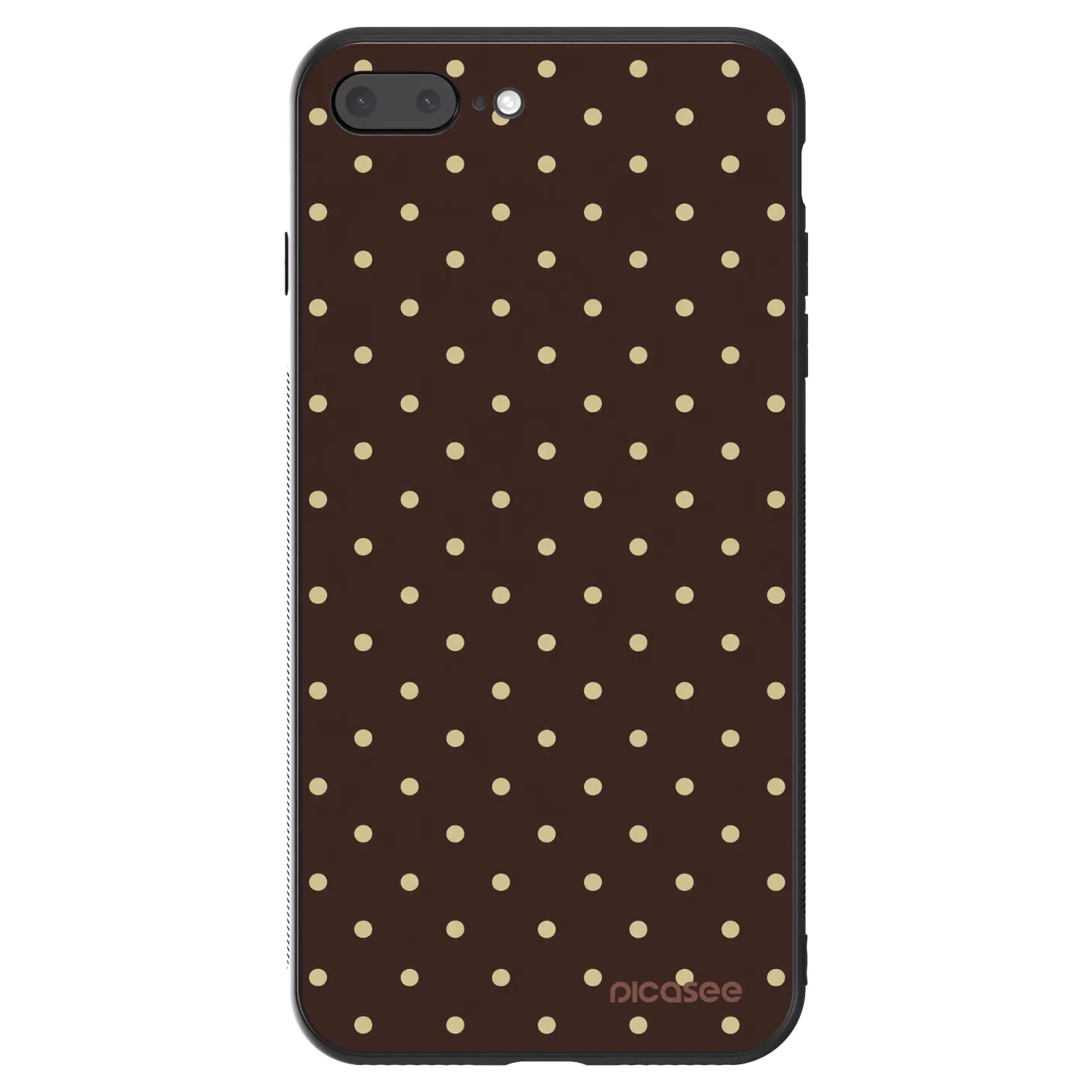 Picasee ULTIMATE CASE Apple iPhone 7 Plus - készülékre - Vanilla Dots & Chocolate