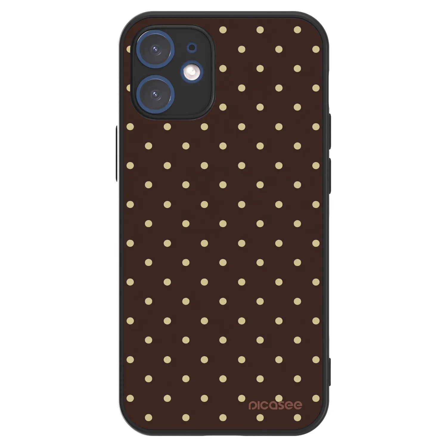 Picasee ULTIMATE CASE Apple iPhone 12 mini - készülékre - Vanilla Dots & Chocolate