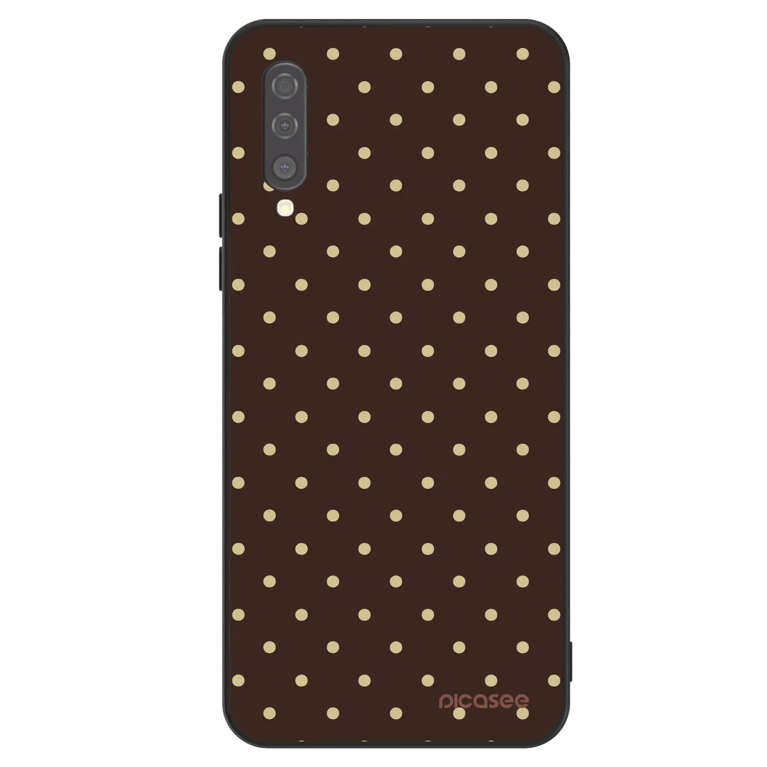 Picasee ULTIMATE CASE Samsung Galaxy A50 A505F - készülékre - Vanilla Dots & Chocolate