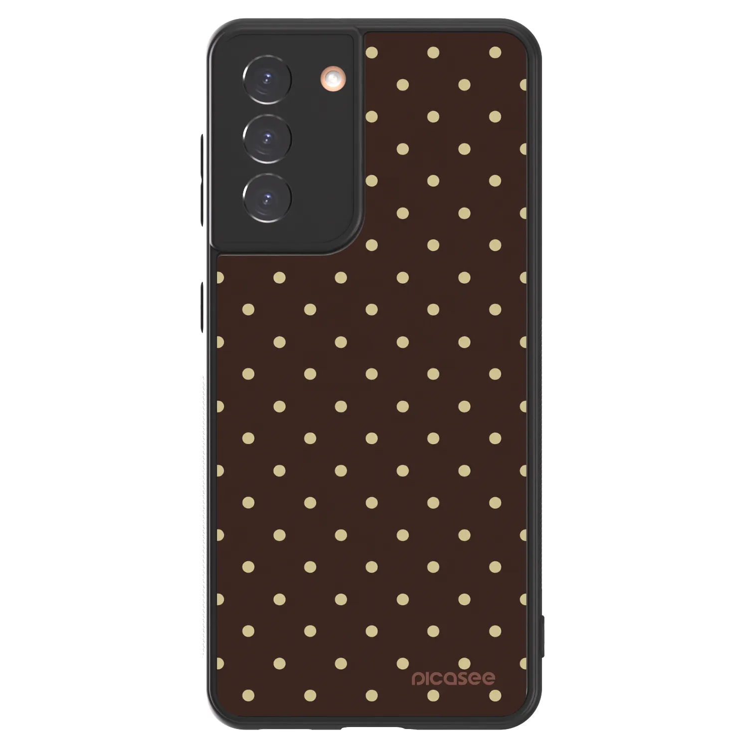 Picasee ULTIMATE CASE Samsung Galaxy S21 5G G991B - készülékre - Vanilla Dots & Chocolate