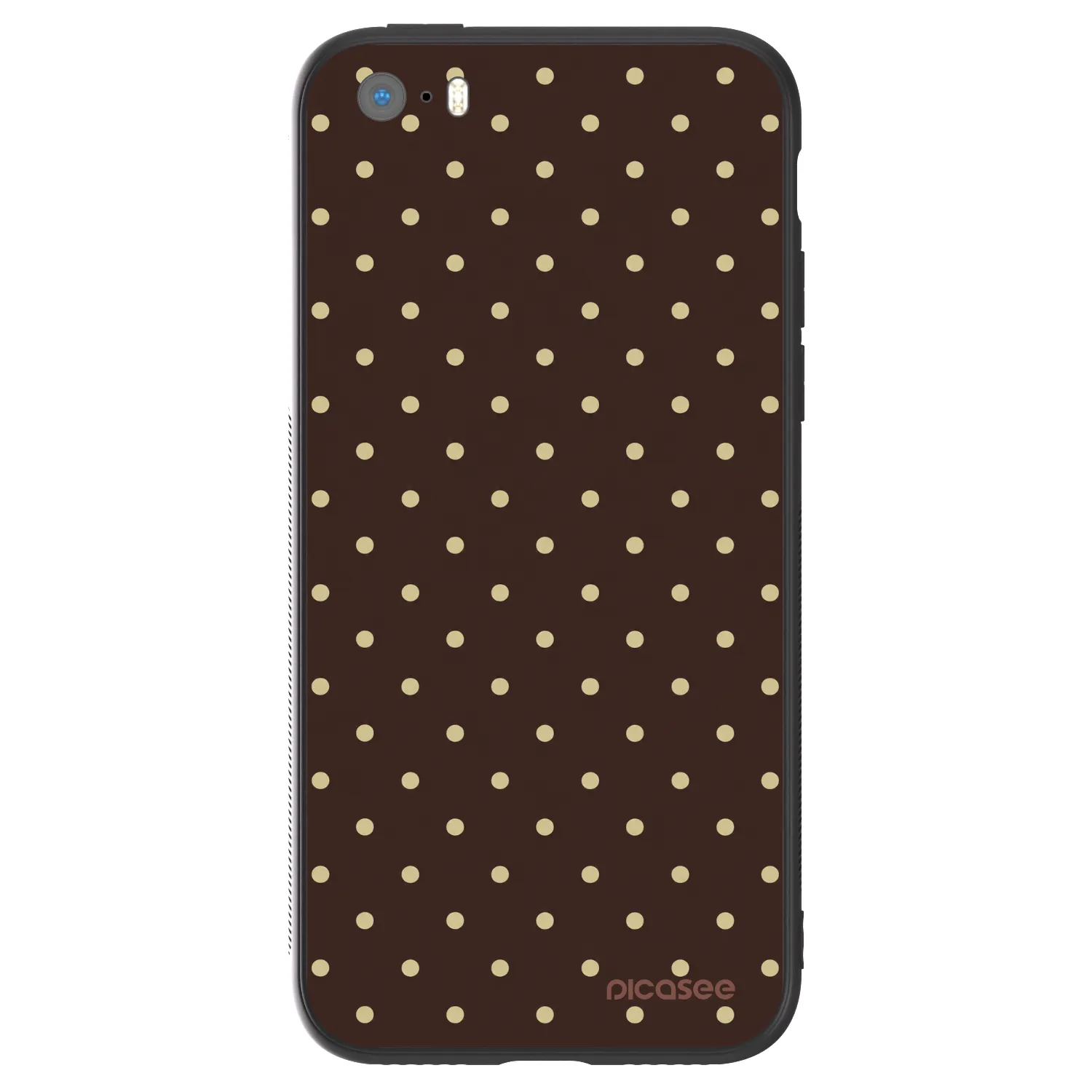 Picasee ULTIMATE CASE Apple iPhone 5/5S/SE - készülékre - Vanilla Dots & Chocolate
