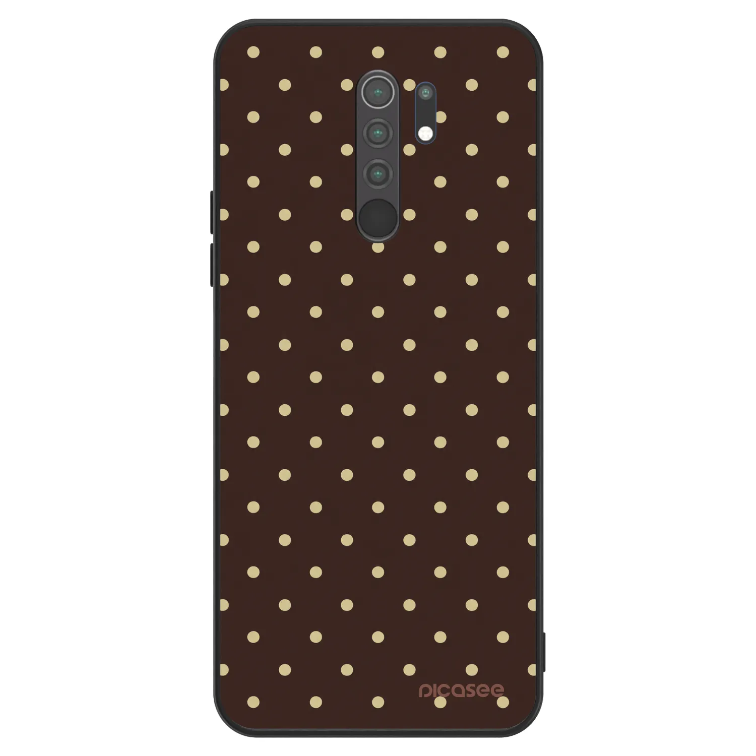 Picasee ULTIMATE CASE Xiaomi Redmi 9 - készülékre - Vanilla Dots & Chocolate