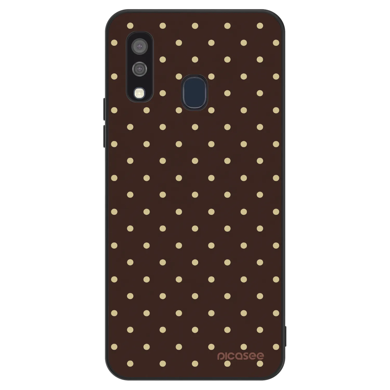 Picasee ULTIMATE CASE Samsung Galaxy A40 A405F - készülékre - Vanilla Dots & Chocolate
