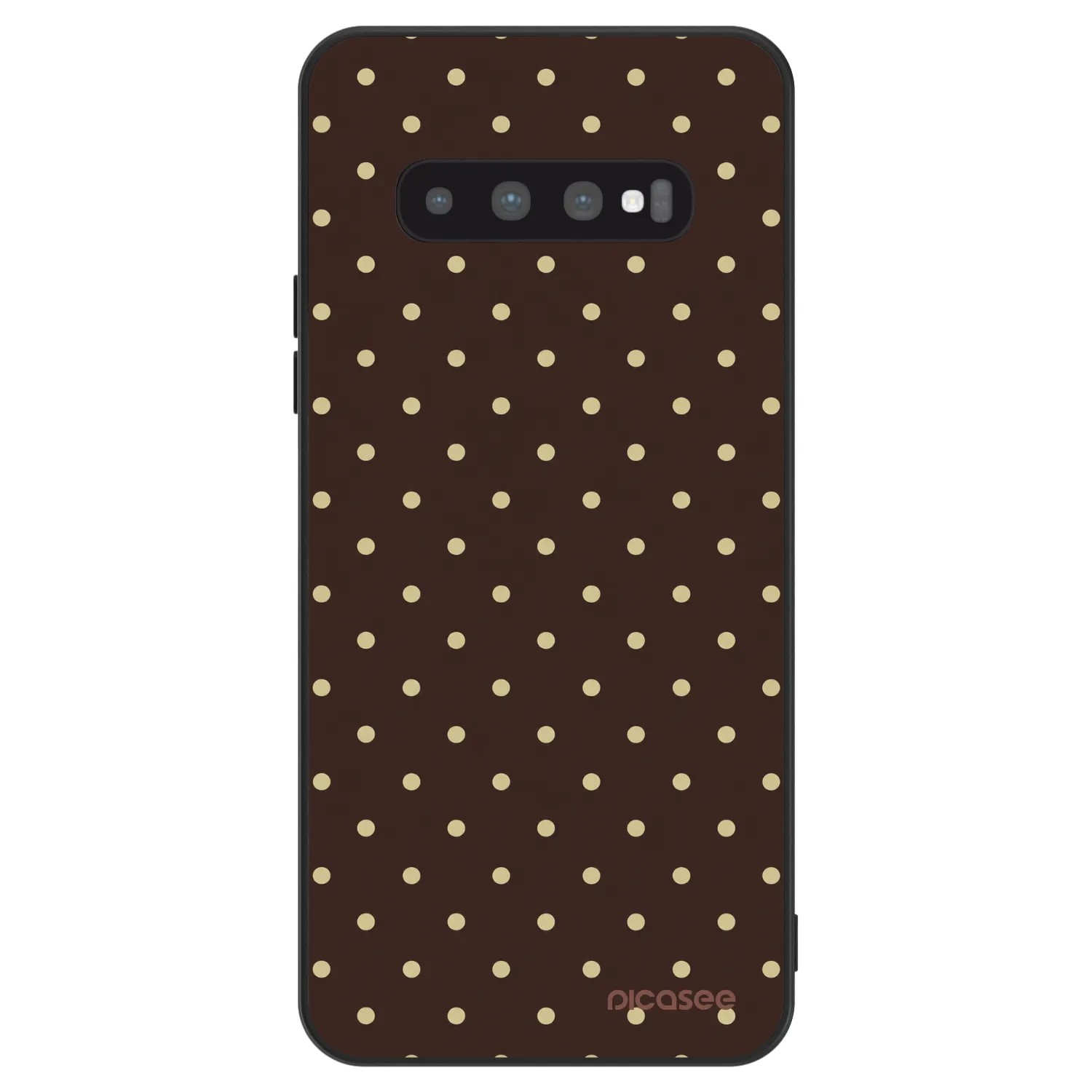 Picasee ULTIMATE CASE Samsung Galaxy S10 G973 - készülékre - Vanilla Dots & Chocolate