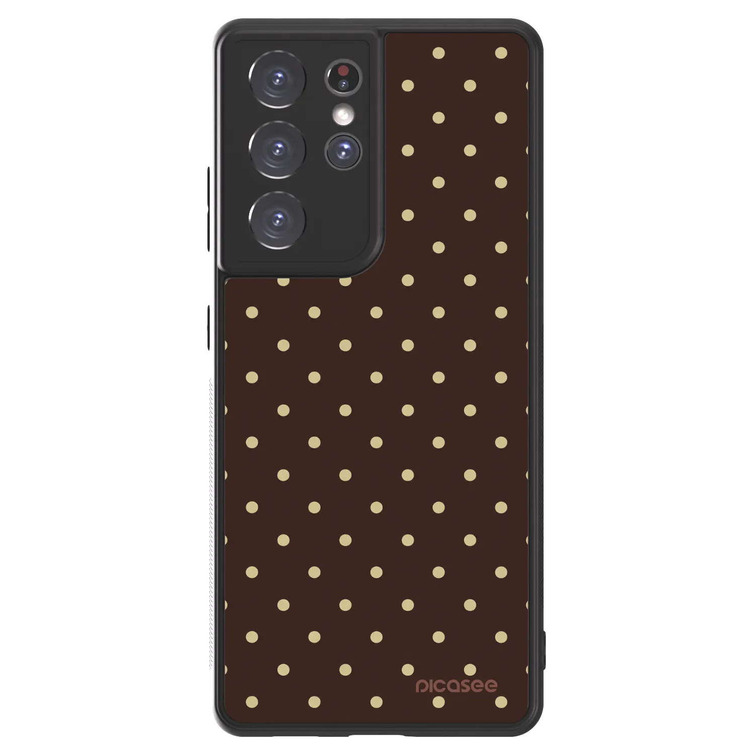 Picasee ULTIMATE CASE Samsung Galaxy S21 Ultra 5G G998B - készülékre - Vanilla Dots & Chocolate