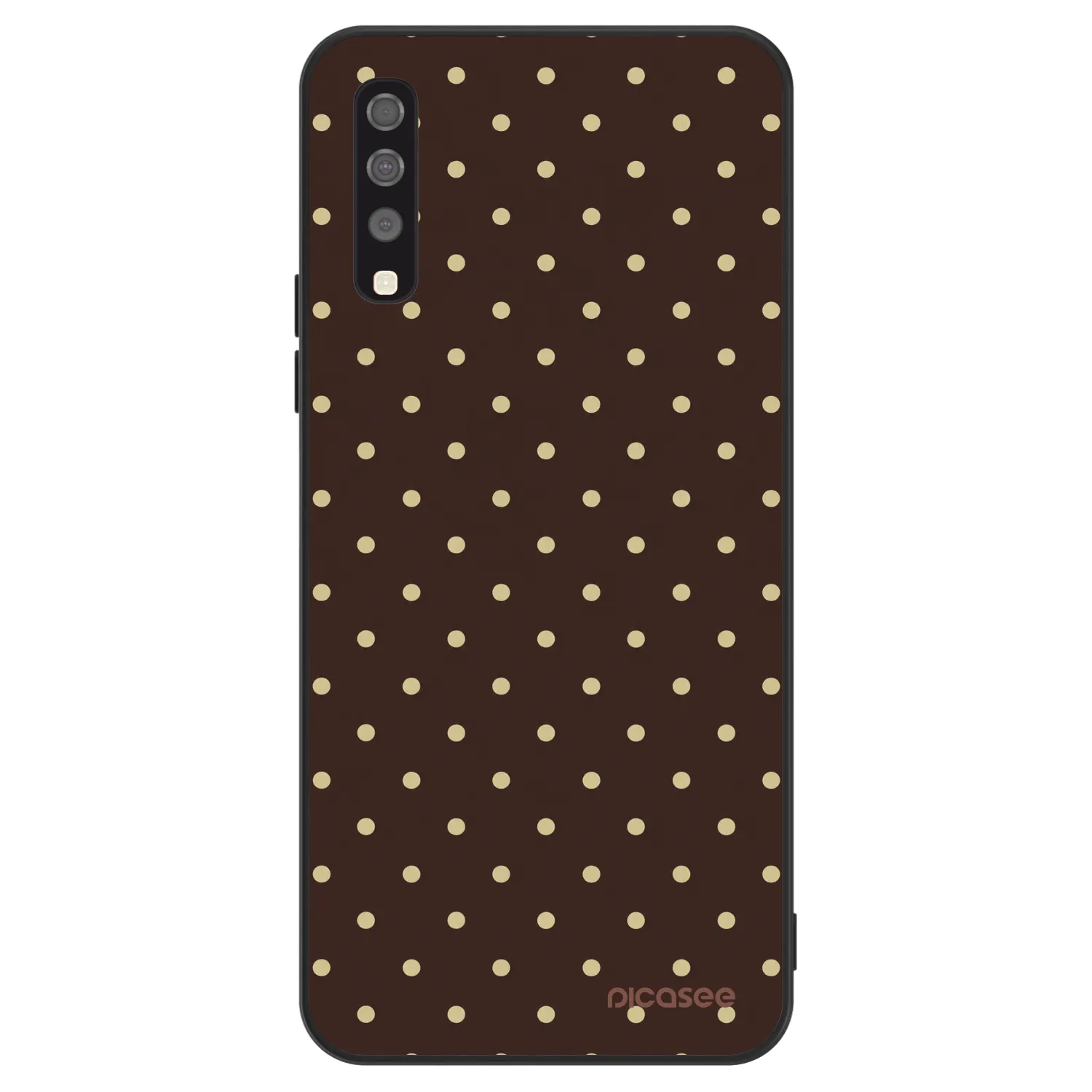 Picasee ULTIMATE CASE Samsung Galaxy A70 A705F - készülékre - Vanilla Dots & Chocolate