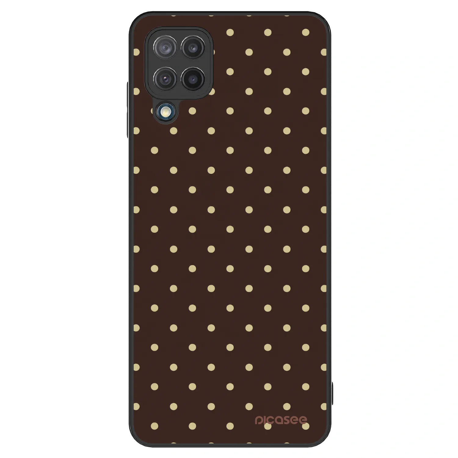 Picasee ULTIMATE CASE Samsung Galaxy M12 M127F - készülékre - Vanilla Dots & Chocolate