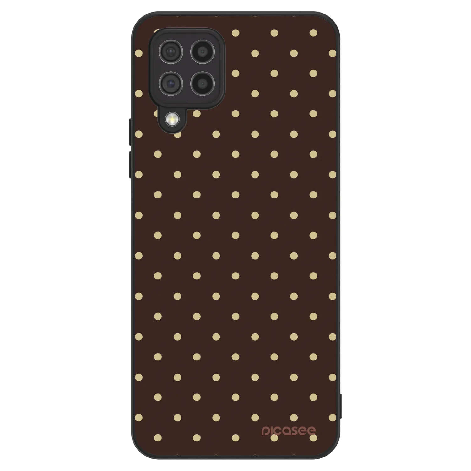 Picasee ULTIMATE CASE Samsung Galaxy A22 A225F 4G - készülékre - Vanilla Dots & Chocolate