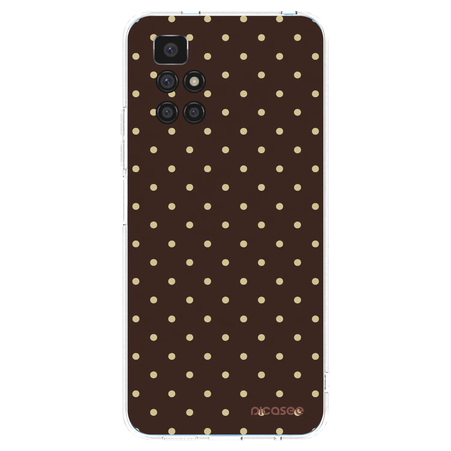 Picasee átlátszó szilikon tok az alábbi mobiltelefonokra Xiaomi Redmi 10 - Vanilla Dots & Chocolate