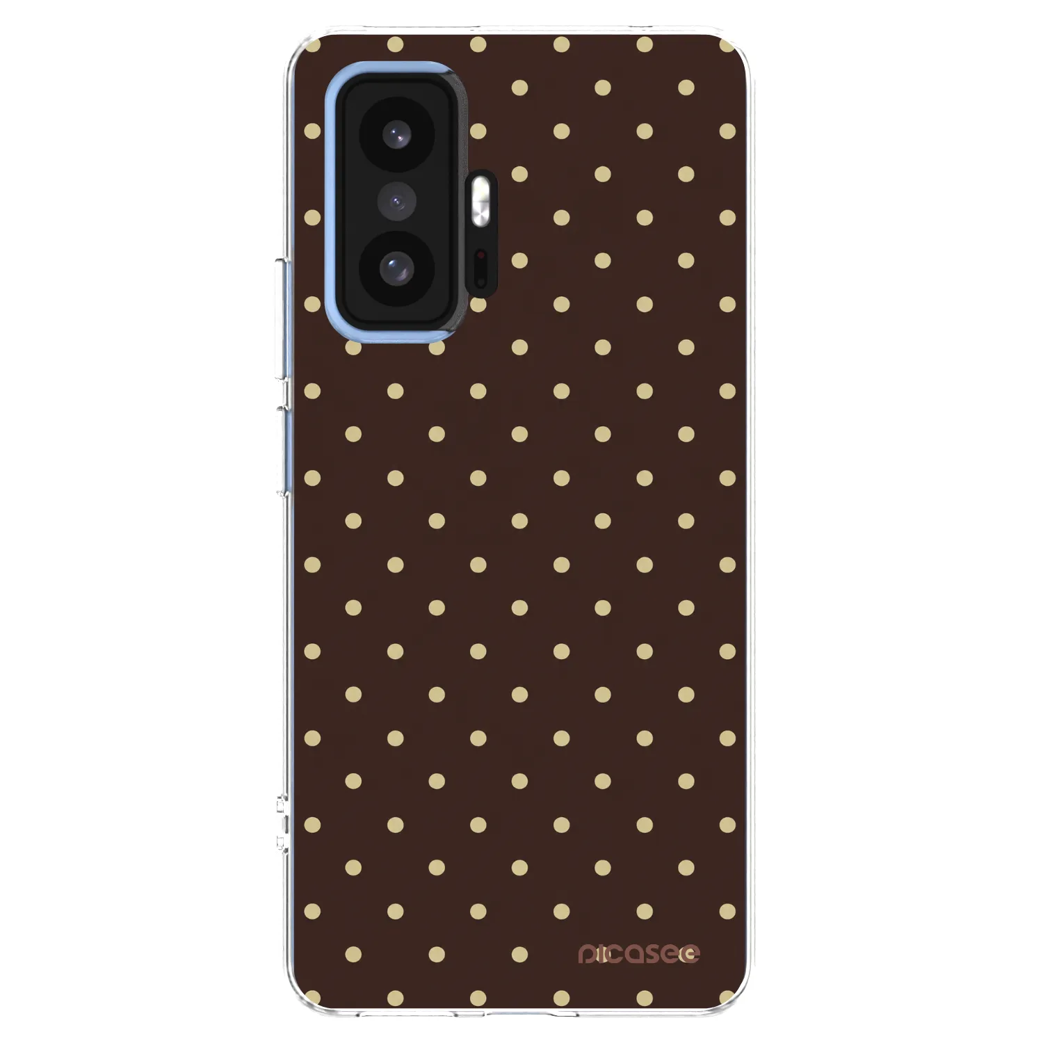 Picasee átlátszó szilikon tok az alábbi mobiltelefonokra Xiaomi 11T Pro - Vanilla Dots & Chocolate