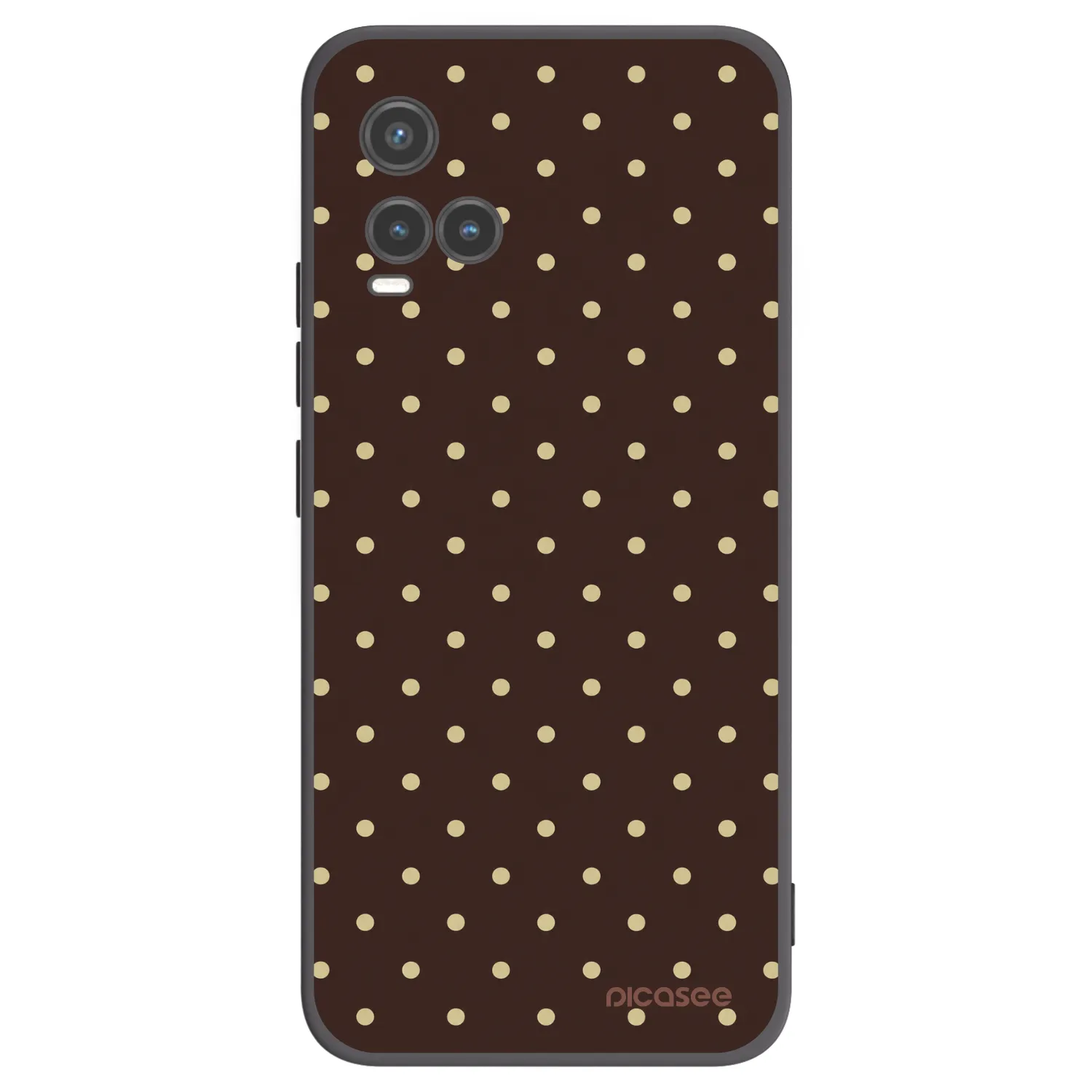 Picasee fekete szilikon tok az alábbi mobiltelefonokra Vivo Y33s - Vanilla Dots & Chocolate