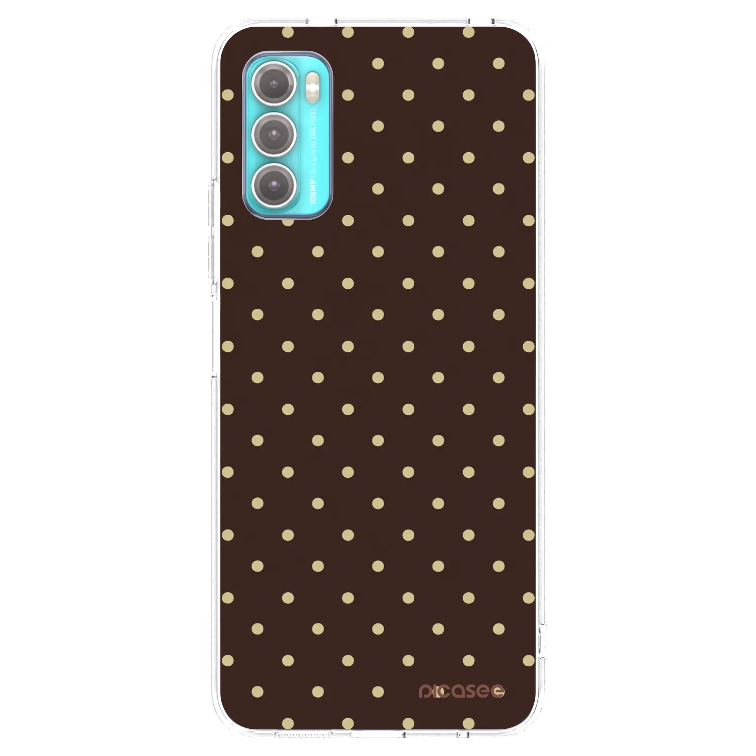 Picasee átlátszó szilikon tok az alábbi mobiltelefonokra Motorola Moto G60 - Vanilla Dots & Chocolate