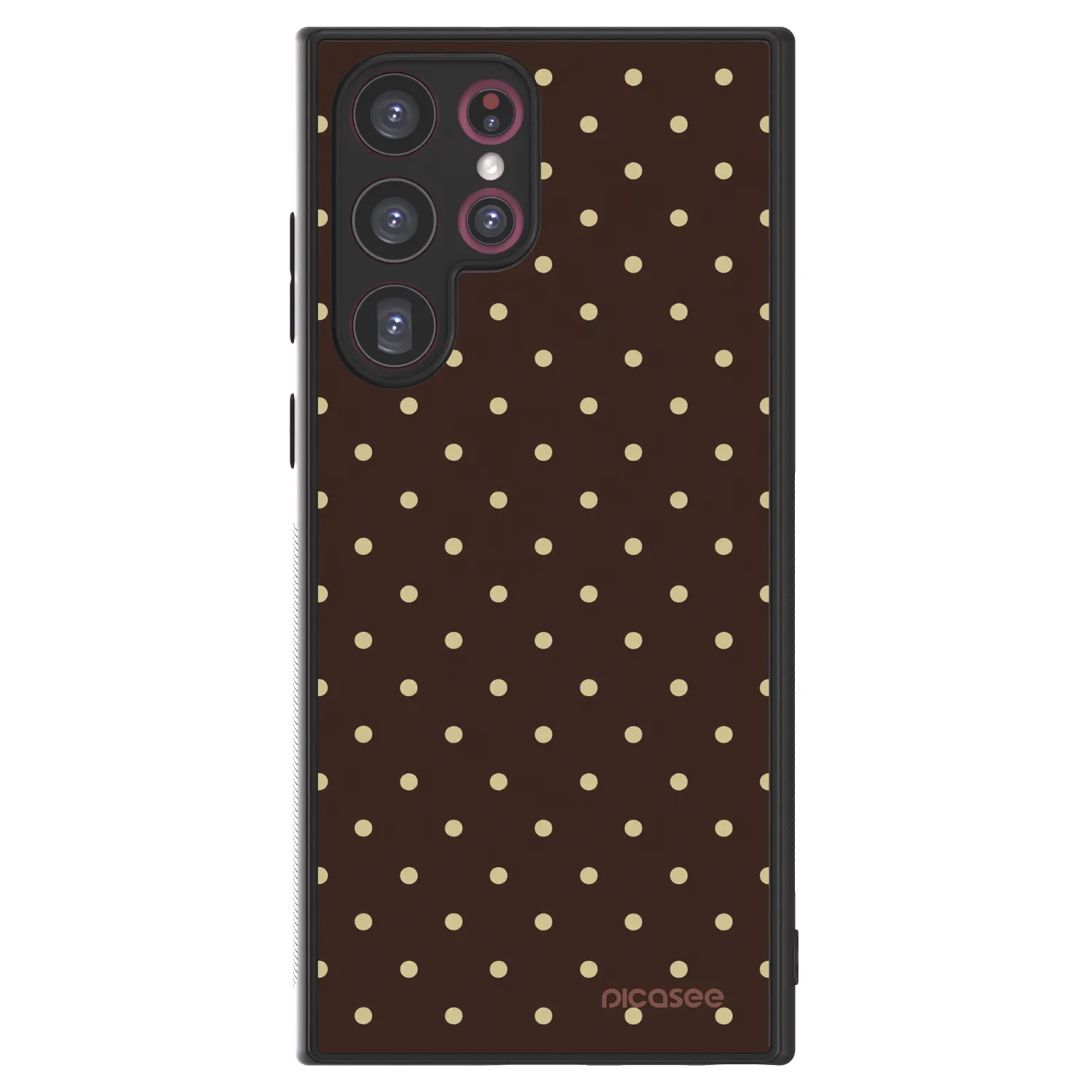 Picasee ULTIMATE CASE Samsung Galaxy S22 Ultra 5G - készülékre - Vanilla Dots & Chocolate