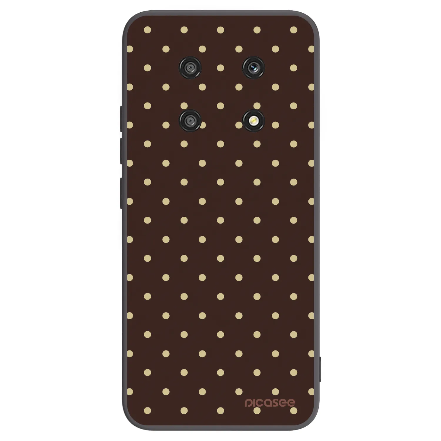Picasee fekete szilikon tok az alábbi mobiltelefonokra Honor Magic4 Lite 5G - Vanilla Dots & Chocolate