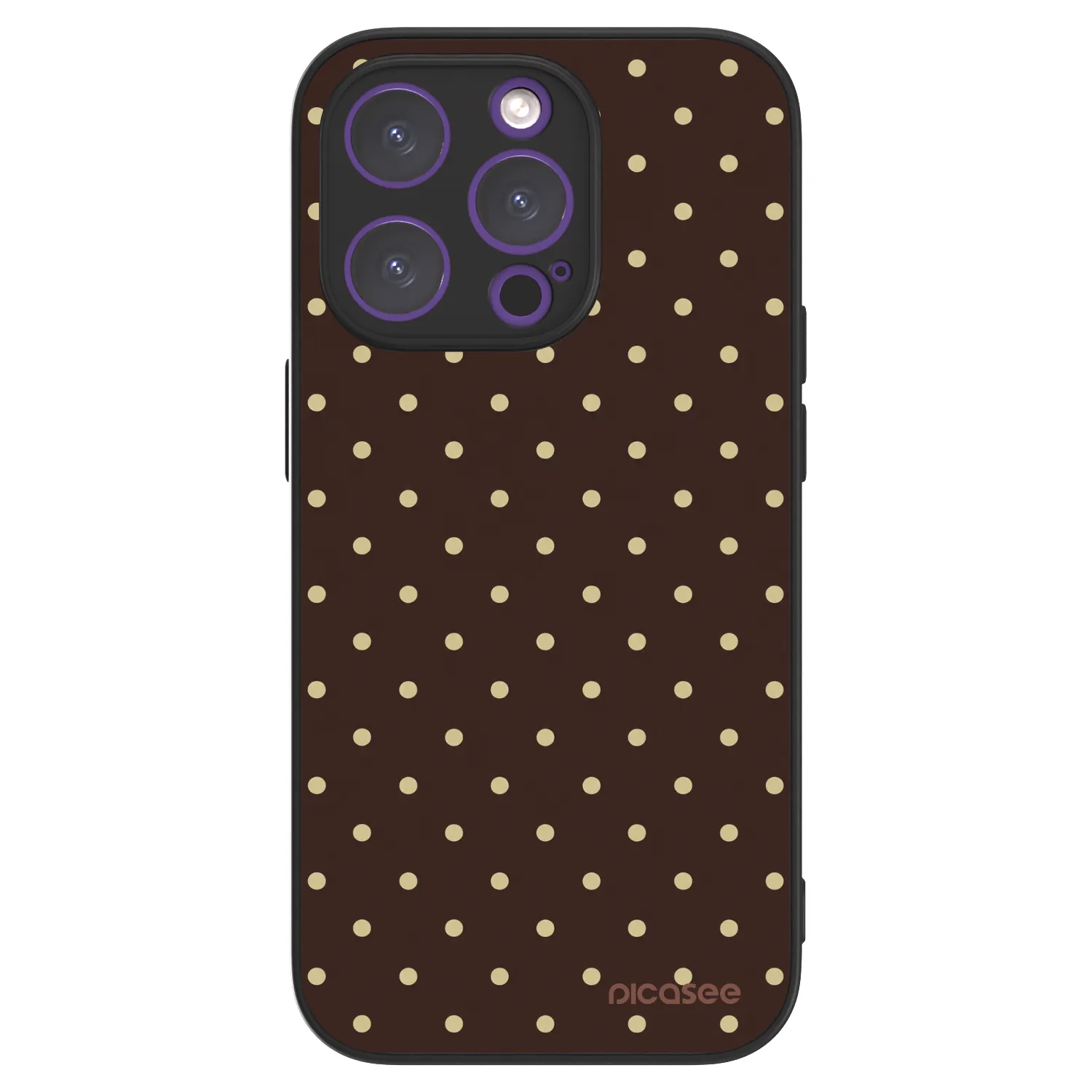 Picasee ULTIMATE CASE Apple iPhone 14 Pro - készülékre - Vanilla Dots & Chocolate