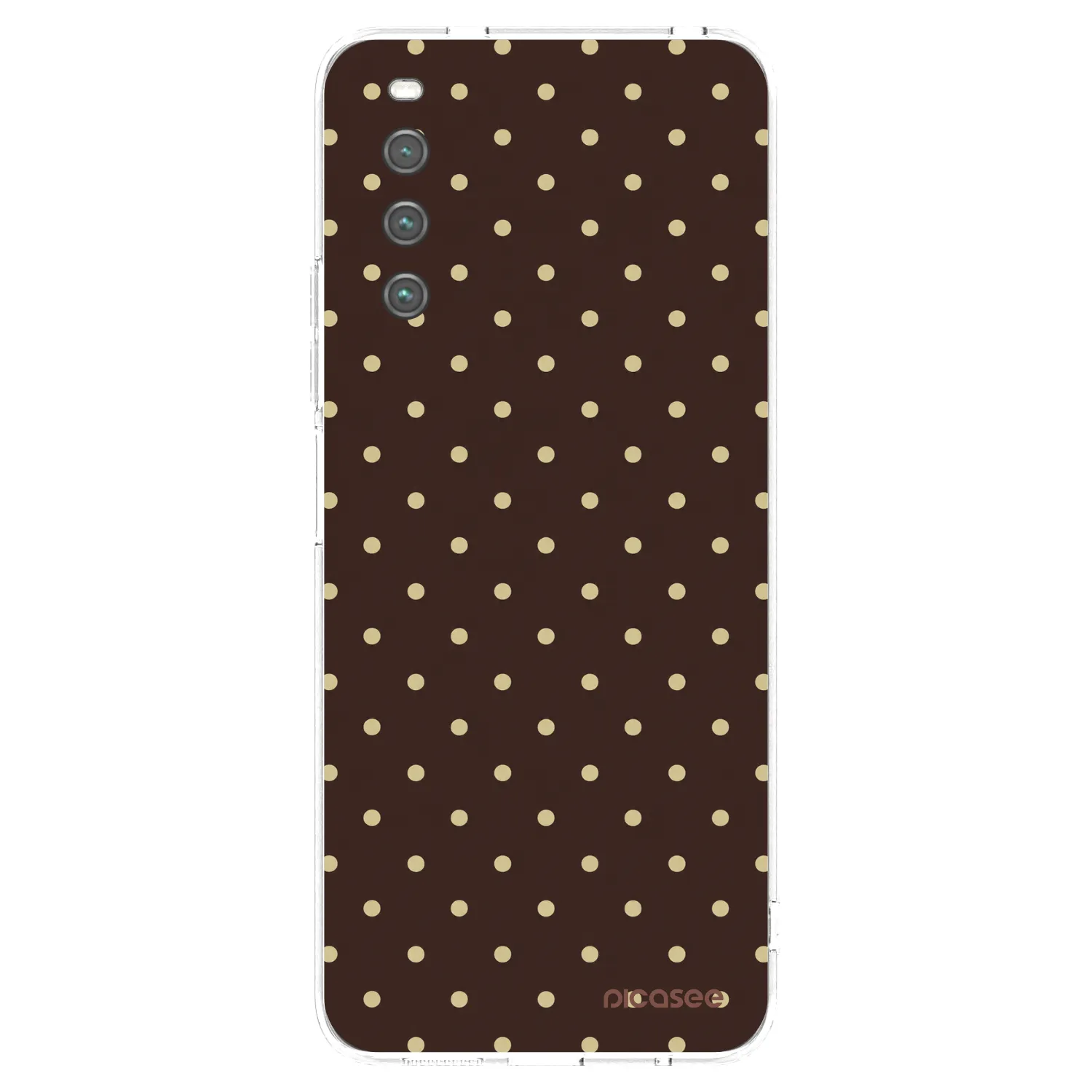 Picasee átlátszó szilikon tok az alábbi mobiltelefonokra Sony Xperia 10 IV 5G - Vanilla Dots & Chocolate