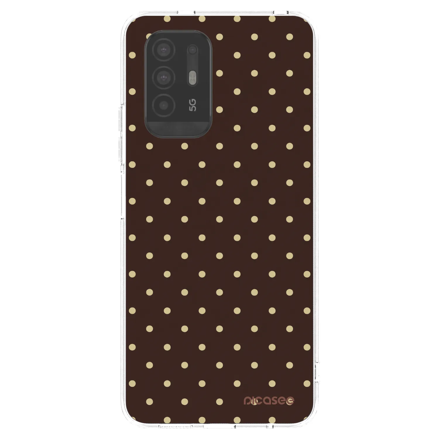 Picasee átlátszó szilikon tok az alábbi mobiltelefonokra OPPO A94 5G - Vanilla Dots & Chocolate