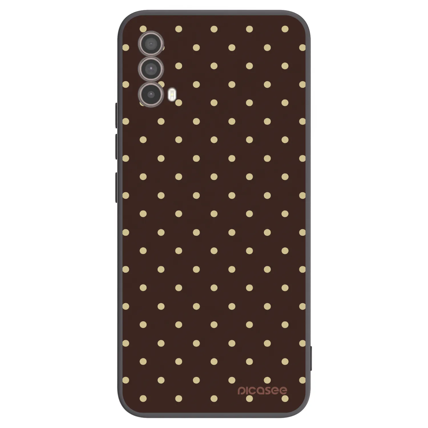 Picasee fekete szilikon tok az alábbi mobiltelefonokra Motorola Moto E40 - Vanilla Dots & Chocolate