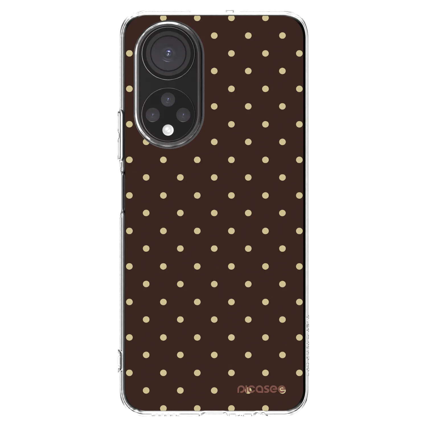 Picasee átlátszó szilikon tok az alábbi mobiltelefonokra Honor X7 - Vanilla Dots & Chocolate