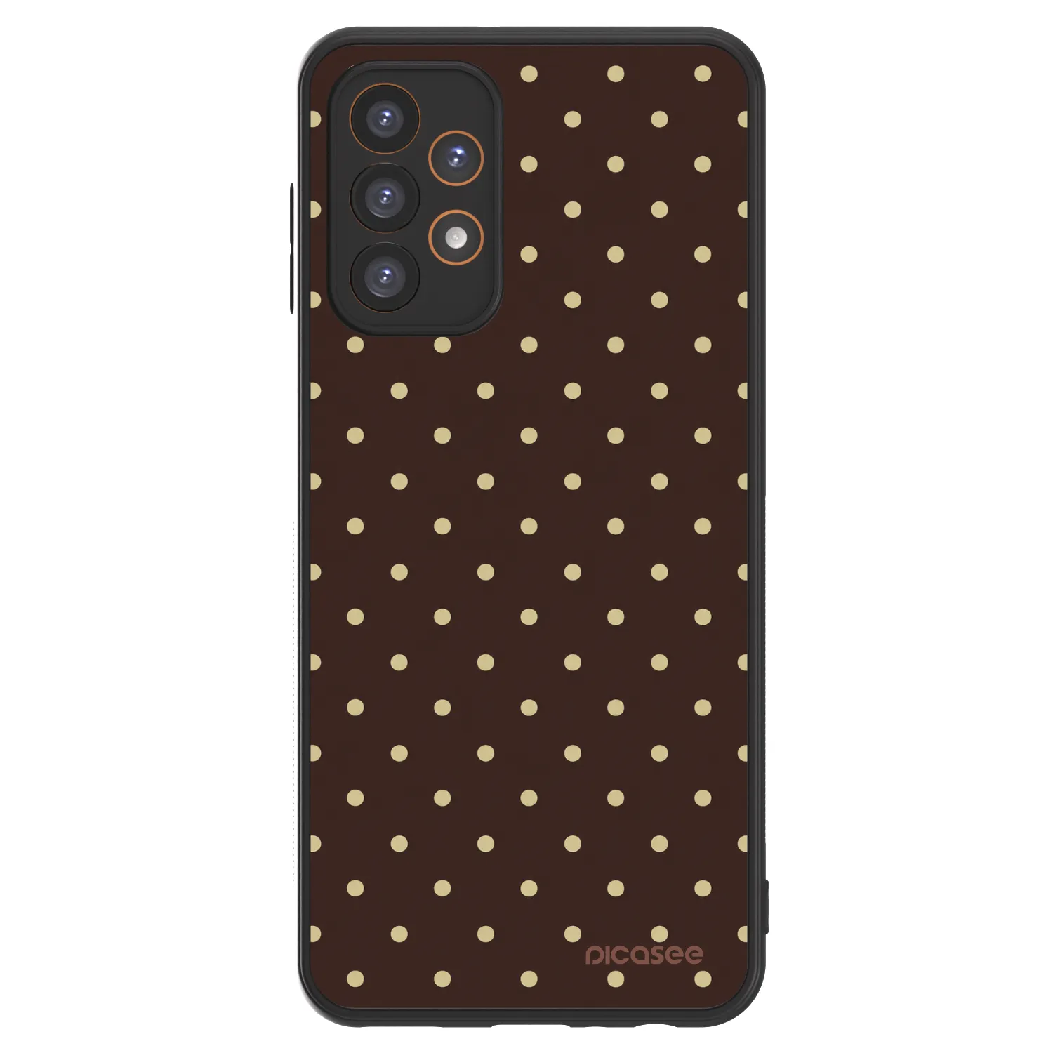 Picasee ULTIMATE CASE Samsung Galaxy A23 A235F 4G - készülékre - Vanilla Dots & Chocolate