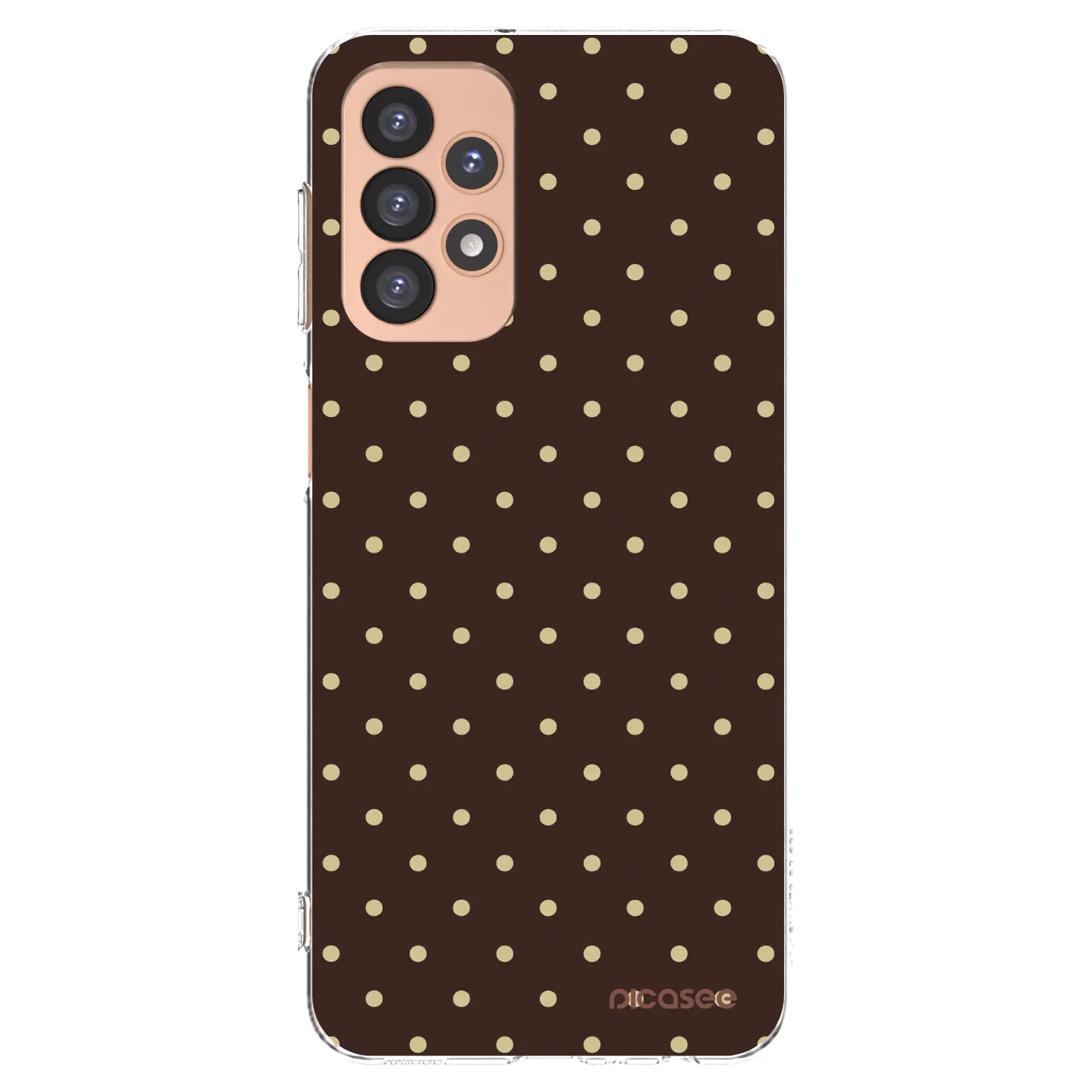 Picasee átlátszó szilikon tok az alábbi mobiltelefonokra Samsung Galaxy A23 A236B 5G - Vanilla Dots & Chocolate