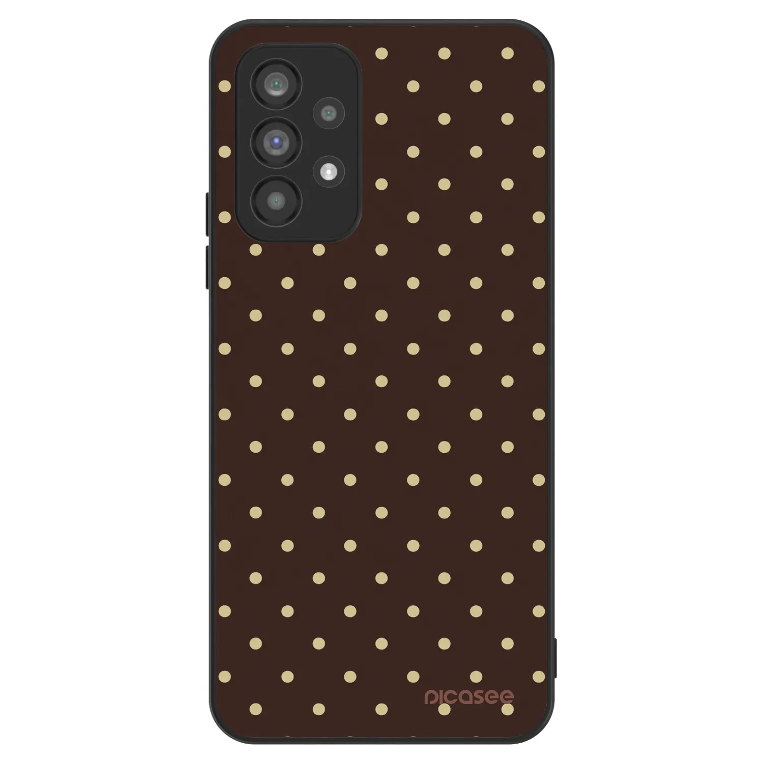 Picasee ULTIMATE CASE Samsung Galaxy A73 5G - készülékre - Vanilla Dots & Chocolate
