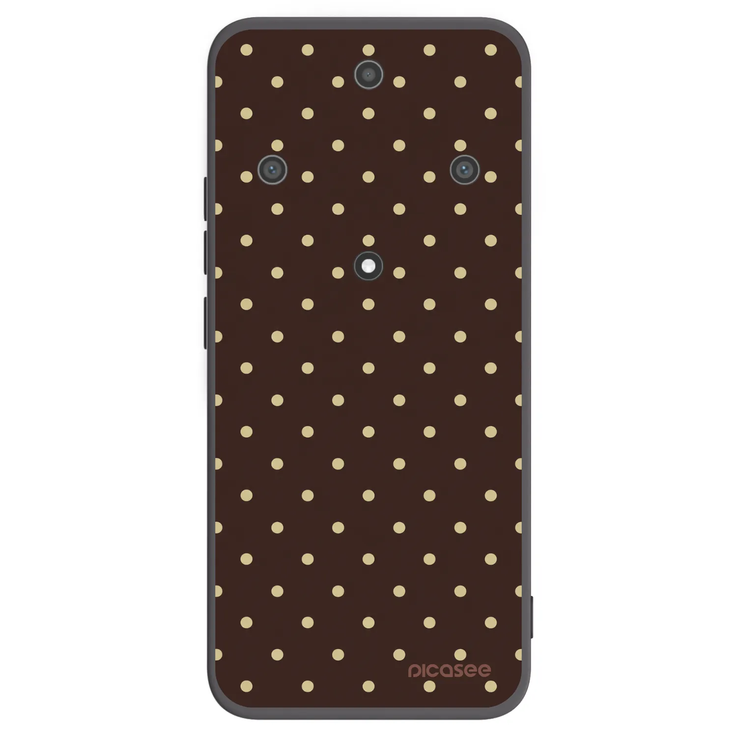 Picasee fekete szilikon tok az alábbi mobiltelefonokra Honor Magic5 Lite 5G - Vanilla Dots & Chocolate